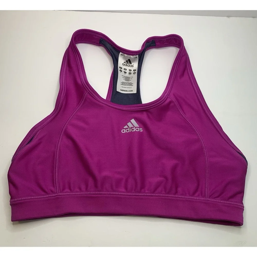 Adidas Climacool Racerback Sports Bra Tech‎ Fit Purple Exercise Bra Size M